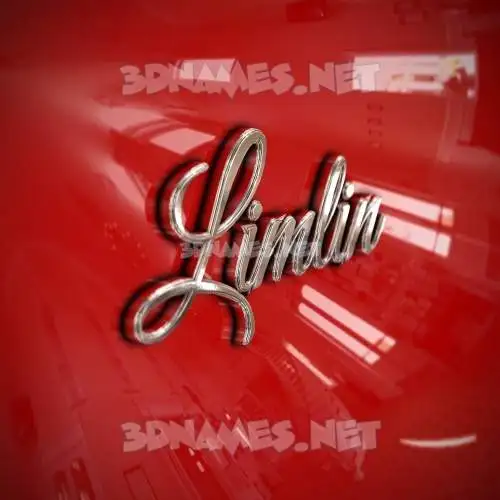 limlin in Car Paint style - 3D name wallpaper