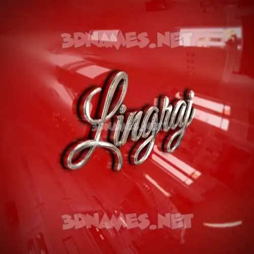 lingraj in Car Paint style - 3D name wallpaper