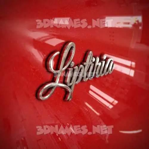 liptiria in Car Paint style - 3D name wallpaper liptiria in Car Paint style - 3D name wallpaper