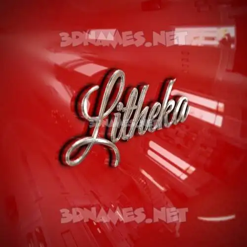 litheka in Car Paint style - 3D name wallpaper litheka in Car Paint style - 3D name wallpaper