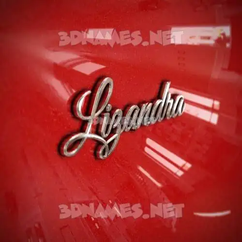 lizandra in Car Paint style - 3D name wallpaper lizandra in Car Paint style - 3D name wallpaper