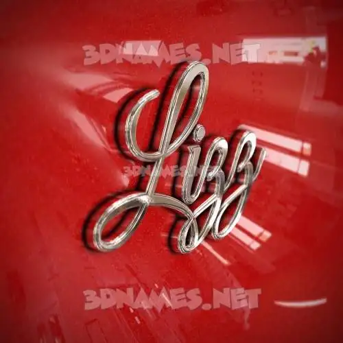 lizz in Car Paint style - 3D name wallpaper lizz in Car Paint style - 3D name wallpaper