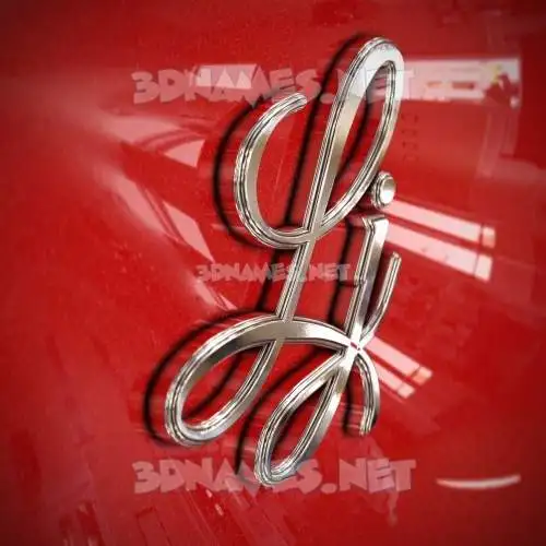 lj in Car Paint style - 3D name wallpaper lj in Car Paint style - 3D name wallpaper