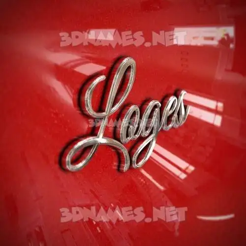 loges in Car Paint style - 3D name wallpaper loges in Car Paint style - 3D name wallpaper