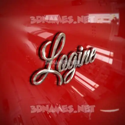 logine in Car Paint style - 3D name wallpaper