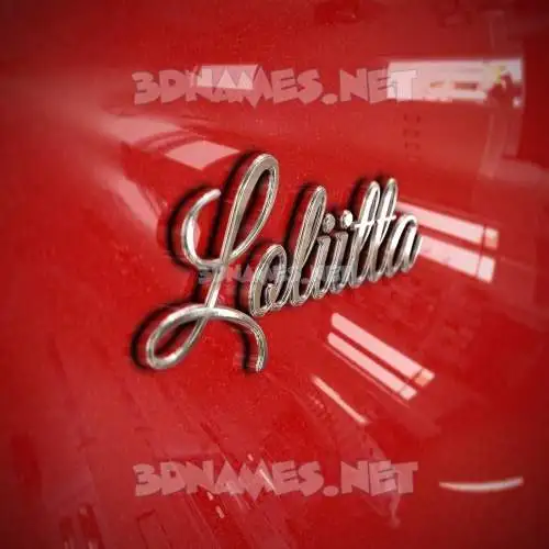 loliitta in Car Paint style - 3D name wallpaper loliitta in Car Paint style - 3D name wallpaper