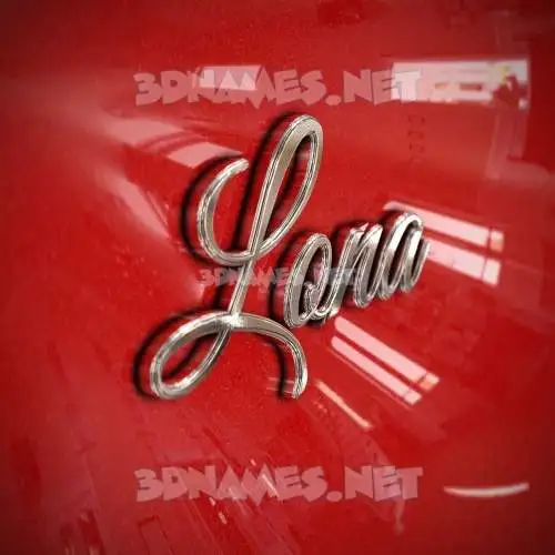lona in Car Paint style - 3D name wallpaper lona in Car Paint style - 3D name wallpaper