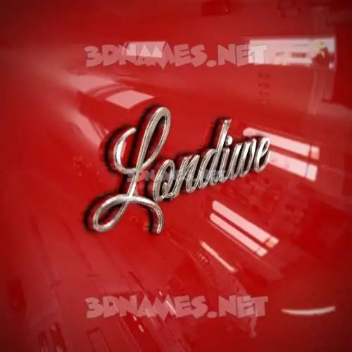 londiwe in Car Paint style - 3D name wallpaper londiwe in Car Paint style - 3D name wallpaper