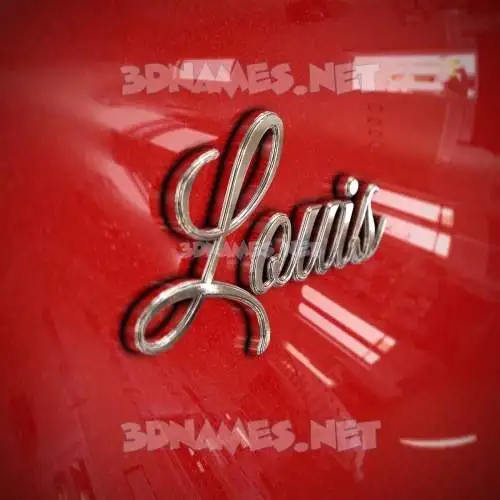 louis in Car Paint style - 3D name wallpaper louis in Car Paint style - 3D name wallpaper
