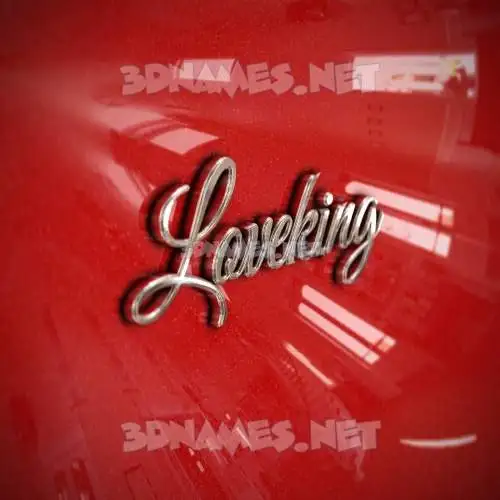 loveking in Car Paint style - 3D name wallpaper loveking in Car Paint style - 3D name wallpaper