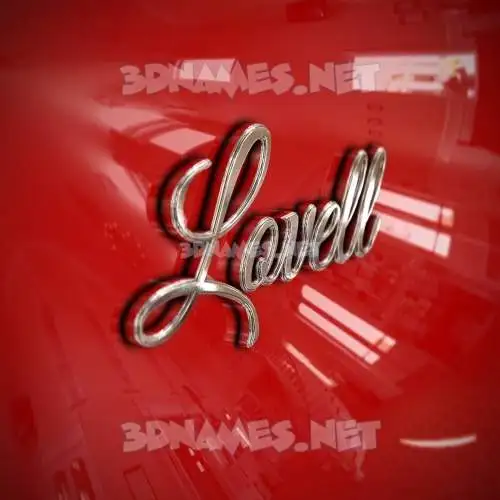 lovell in Car Paint style - 3D name wallpaper lovell in Car Paint style - 3D name wallpaper