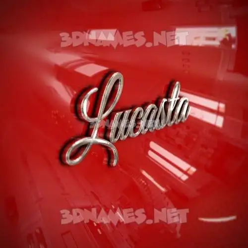lucasta in Car Paint style - 3D name wallpaper lucasta in Car Paint style - 3D name wallpaper
