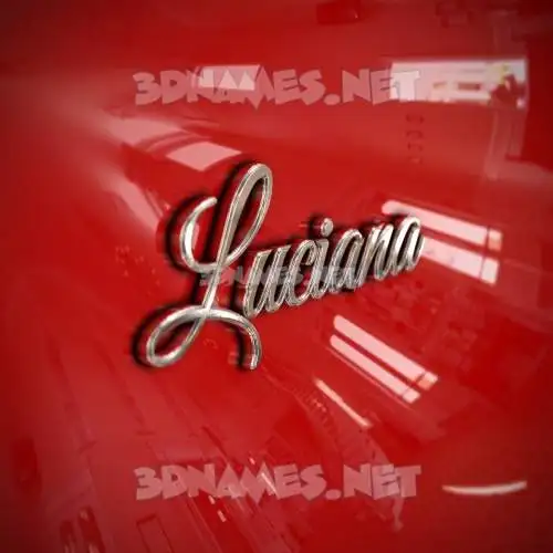luciana in Car Paint style - 3D name wallpaper luciana in Car Paint style - 3D name wallpaper