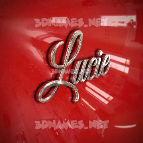 lucie in Car Paint style - 3D name wallpaper lucie in Car Paint style - 3D name wallpaper