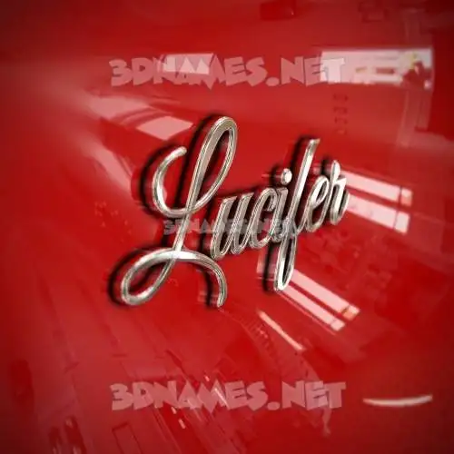 lucifer in Car Paint style - 3D name wallpaper lucifer in Car Paint style - 3D name wallpaper