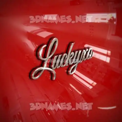 luckyxo in Car Paint style - 3D name wallpaper luckyxo in Car Paint style - 3D name wallpaper