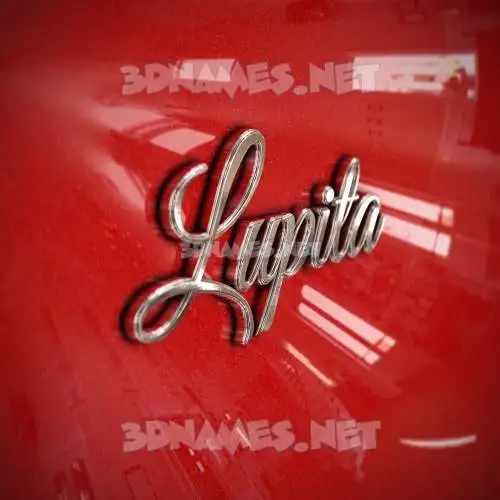 lupita in Car Paint style - 3D name wallpaper