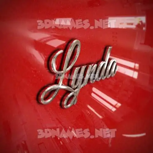 lynda in Car Paint style - 3D name wallpaper lynda in Car Paint style - 3D name wallpaper