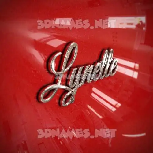 lynette in Car Paint style - 3D name wallpaper lynette in Car Paint style - 3D name wallpaper