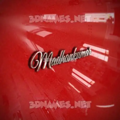 madhankumar in Car Paint style - 3D name wallpaper madhankumar in Car Paint style - 3D name wallpaper