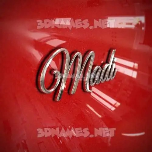 madi in Car Paint style - 3D name wallpaper madi in Car Paint style - 3D name wallpaper