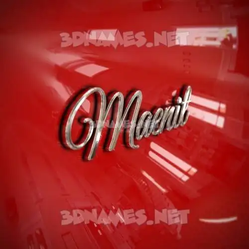 maenit in Car Paint style - 3D name wallpaper maenit in Car Paint style - 3D name wallpaper