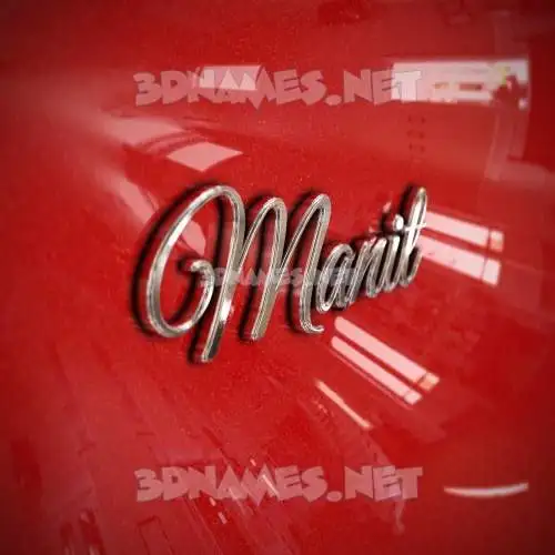 manit in Car Paint style - 3D name wallpaper manit in Car Paint style - 3D name wallpaper