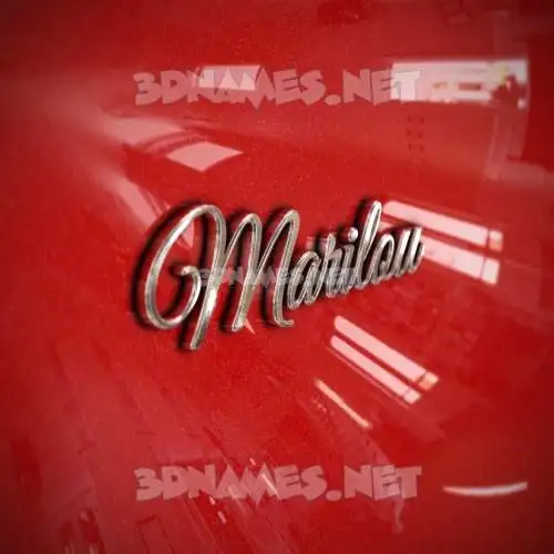 marilou in Car Paint style - 3D name wallpaper marilou in Car Paint style - 3D name wallpaper