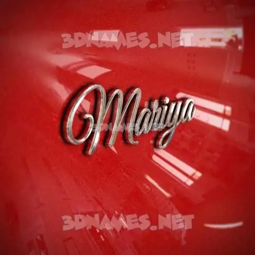 mariya in Car Paint style - 3D name wallpaper mariya in Car Paint style - 3D name wallpaper