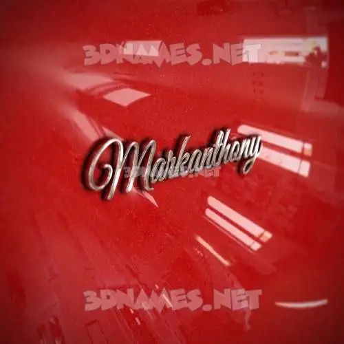 markanthony in Car Paint style - 3D name wallpaper markanthony in Car Paint style - 3D name wallpaper
