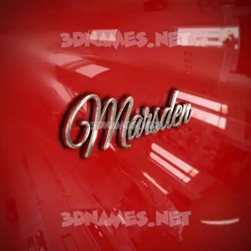 marsden in Car Paint style - 3D name wallpaper marsden in Car Paint style - 3D name wallpaper