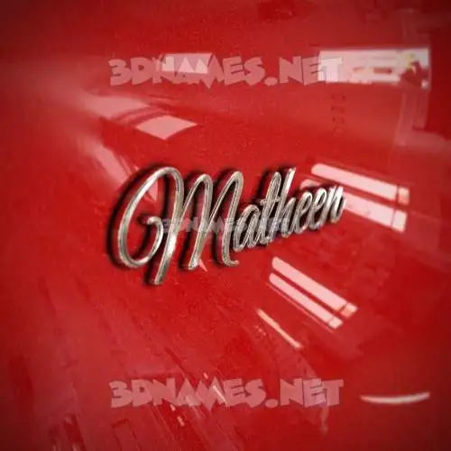 matheen in Car Paint style - 3D name wallpaper matheen in Car Paint style - 3D name wallpaper