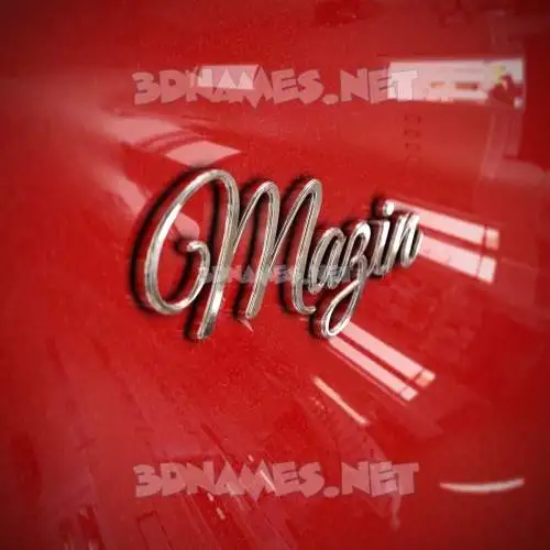 mazin in Car Paint style - 3D name wallpaper mazin in Car Paint style - 3D name wallpaper