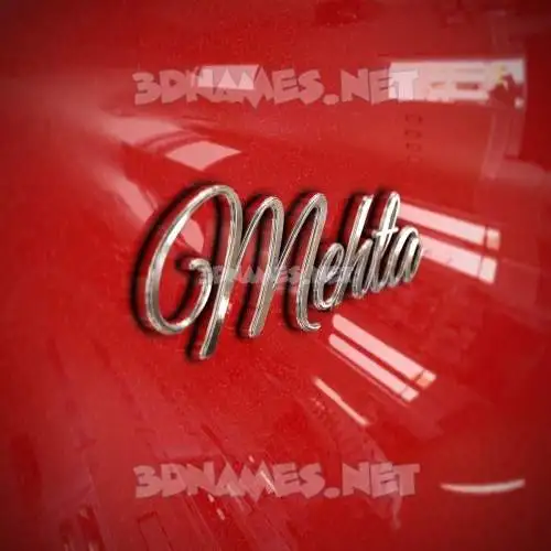 mehta in Car Paint style - 3D name wallpaper mehta in Car Paint style - 3D name wallpaper