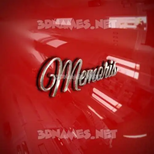 memoris in Car Paint style - 3D name wallpaper memoris in Car Paint style - 3D name wallpaper