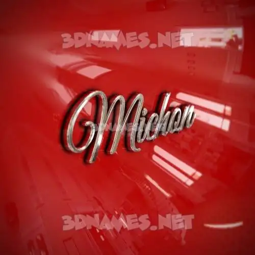 michon in Car Paint style - 3D name wallpaper