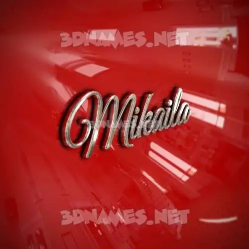 mikaila in Car Paint style - 3D name wallpaper