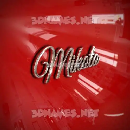 mikoto in Car Paint style - 3D name wallpaper