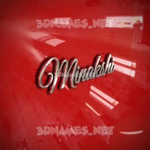minakshi in Car Paint style - 3D name wallpaper