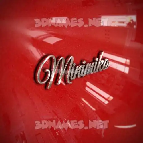 minimiko in Car Paint style - 3D name wallpaper minimiko in Car Paint style - 3D name wallpaper