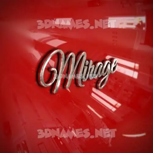 mirage in Car Paint style - 3D name wallpaper mirage in Car Paint style - 3D name wallpaper