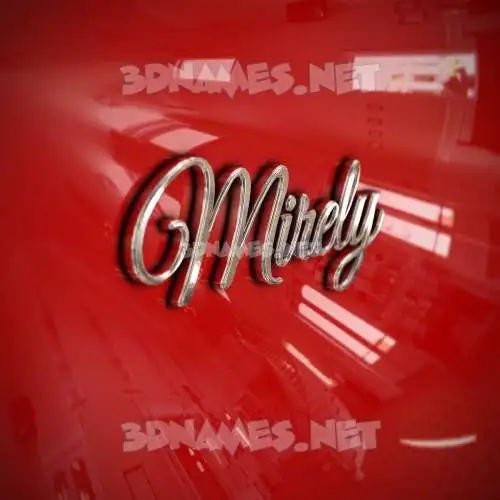 mirely in Car Paint style - 3D name wallpaper mirely in Car Paint style - 3D name wallpaper