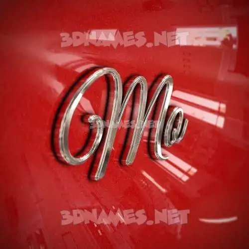 mo in Car Paint style - 3D name wallpaper mo in Car Paint style - 3D name wallpaper