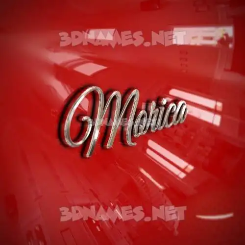 morica in Car Paint style - 3D name wallpaper morica in Car Paint style - 3D name wallpaper