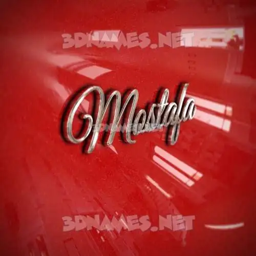 mostafa in Car Paint style - 3D name wallpaper mostafa in Car Paint style - 3D name wallpaper