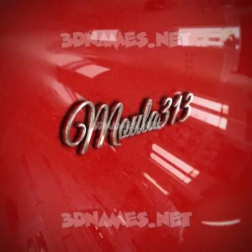 moula313 in Car Paint style - 3D name wallpaper moula313 in Car Paint style - 3D name wallpaper