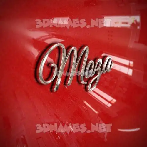 moza in Car Paint style - 3D name wallpaper moza in Car Paint style - 3D name wallpaper