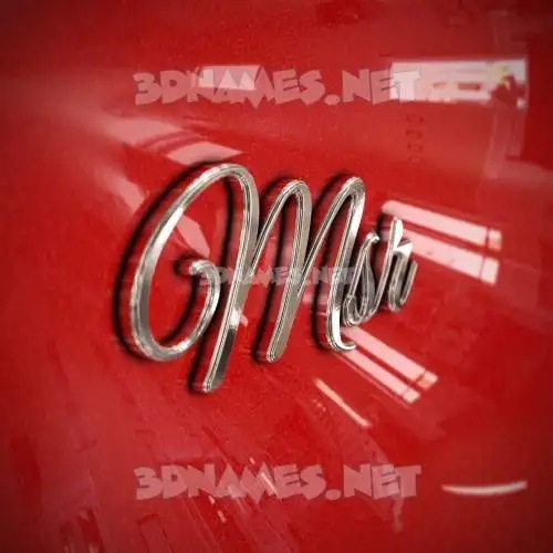msr in Car Paint style - 3D name wallpaper msr in Car Paint style - 3D name wallpaper