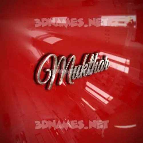 mukthar in Car Paint style - 3D name wallpaper mukthar in Car Paint style - 3D name wallpaper