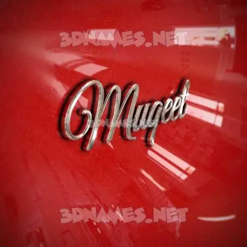 muqeet in Car Paint style - 3D name wallpaper muqeet in Car Paint style - 3D name wallpaper